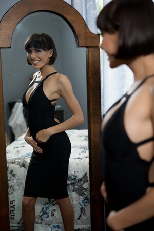 The slim body of the superb hottie Janice Griffith makes him hard