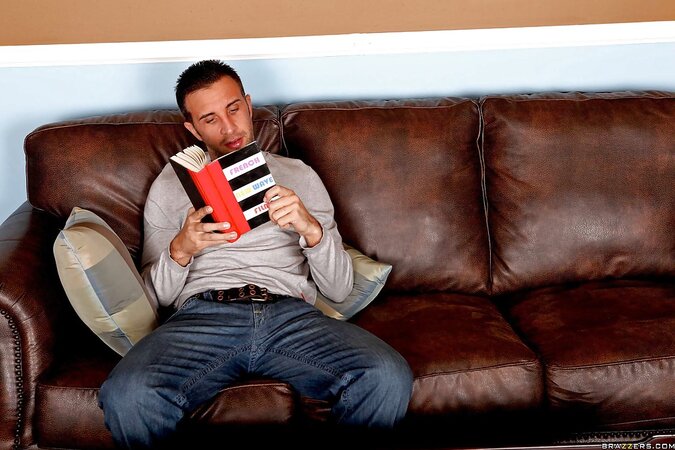 Stylish beauty posing together with the thick and big schlong