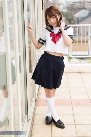 Kawai Japanese schoolgirl shows off her tight hairy pussy