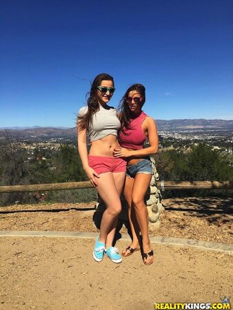 Hot lesbian besties have no time to waste on their ride home