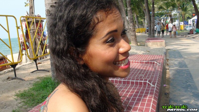 Brunette with curly hair wants her shaved Thati hole blasted