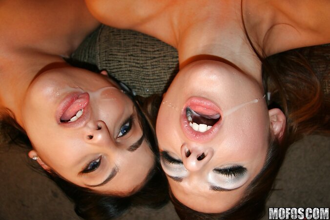 Two MILFs pretty much fighting over who gets to suck it first