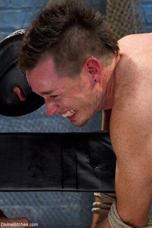 Aiden Starr has two subs who she wants to fuck brutally today