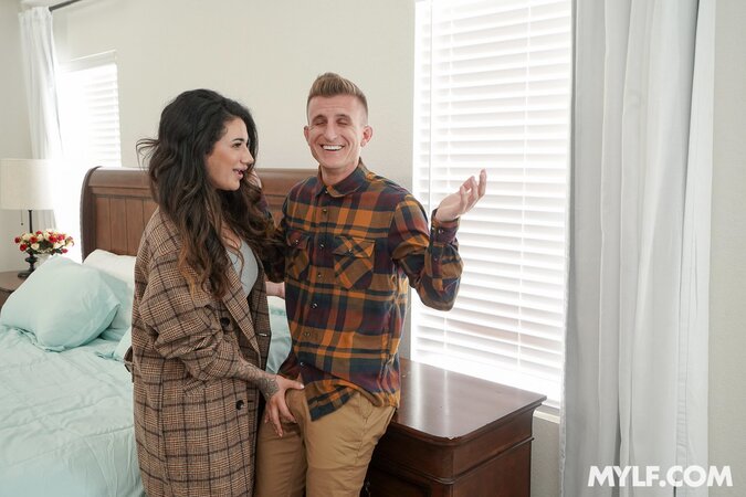 Seamless and taut teen is going to shine in a threesome