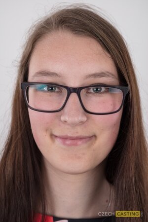 Overjoyed solo girl showing off her meaty ass and natural breasts