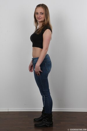 She often dons predominantly pastel colored clothes but not today