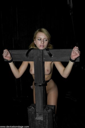 Horny whore Lexi Belle tortured in the dark and it is hot