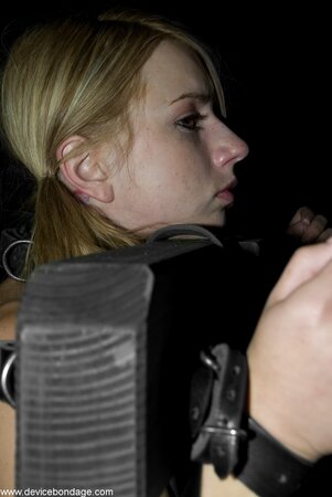 Horny whore Lexi Belle tortured in the dark and it is hot