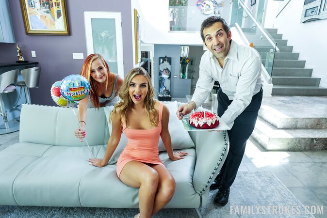 Awesome scene showing a blonde that enjoys deepthroating