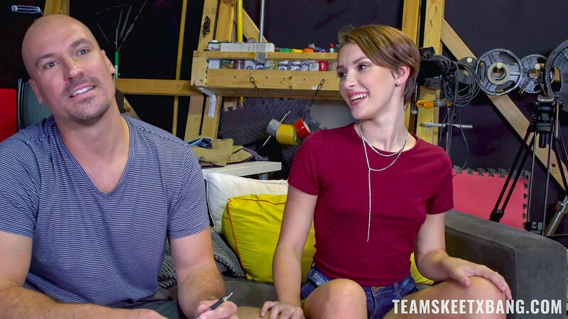 Teacher Sean Lawless takes Natalie Porkman from behind on the office table