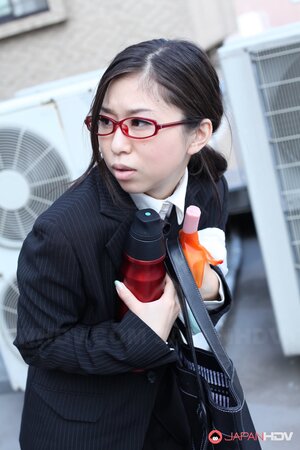 Yuka Tsubasa enjoys a solo session with footjob and handjob action