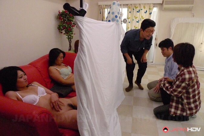 Pussy-fingering and face-fucking end with white marks on dirty girls' faces