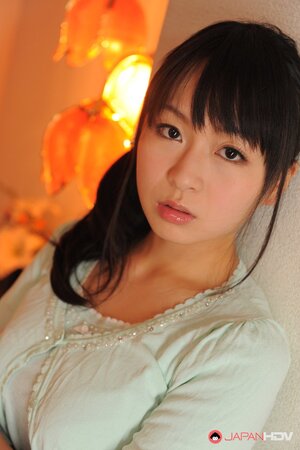 Asian girl has a hairy pussy but only husband can see it so she poses dressed up