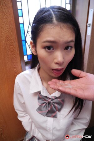 Japanese schoolgirl Ako Nishino has wild sex with her old teacher