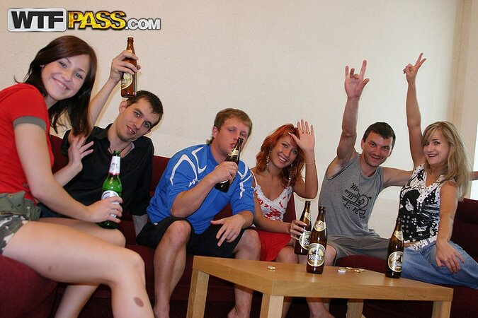 Tanja Teen, Vika Sokol, and Xandy enjoy drunken group sex in the bathtub