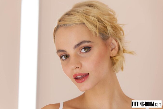 Ariel masturbates while trying on swimwear