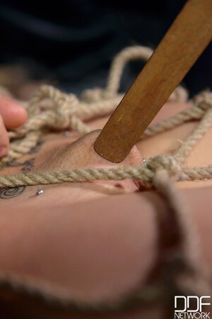 BDSM threesome dealing with an anal hungry bombshell here