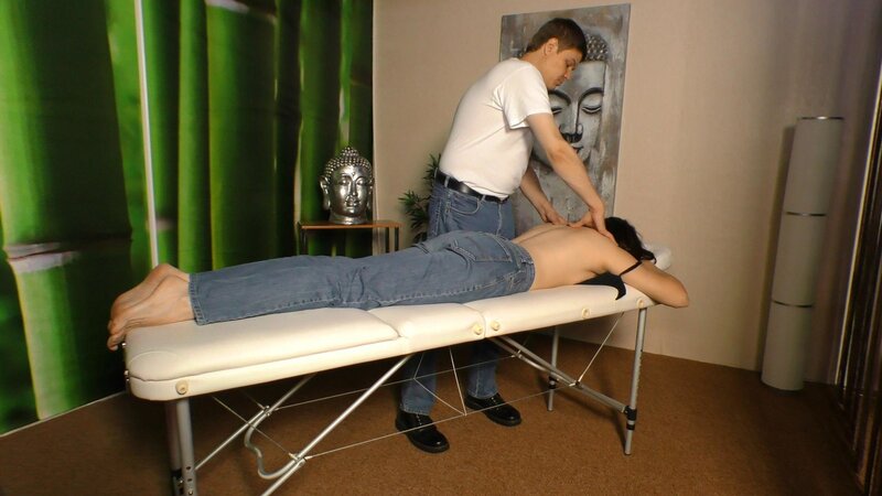 Mature woman with brunette hair enjoys getting banged after her masseur eats her pussy