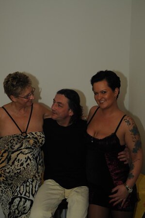 German women with hot bodies treat this lucky mofo to hard sex