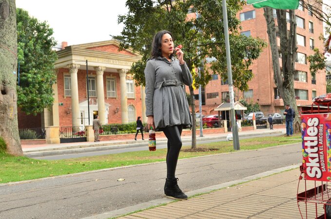 Charming Catalina Prada shows sexy curves on casting couch