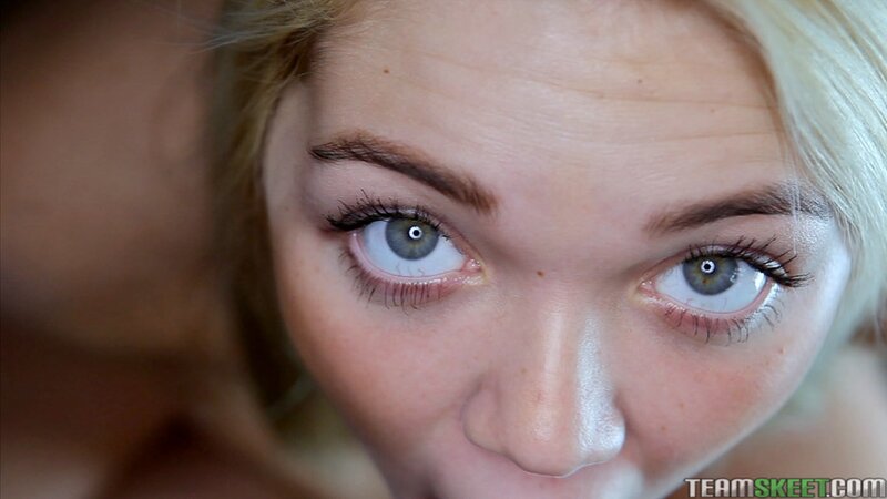 Her teen mouth will be stretching around his massive knob