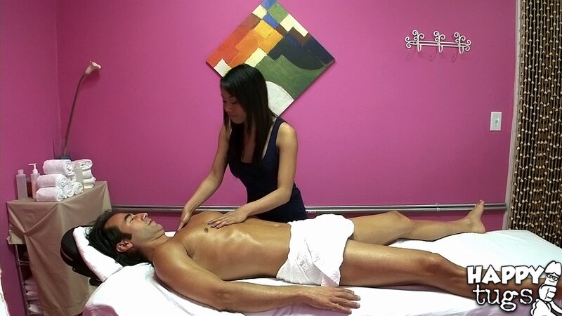 Mya secretly films herself as she fucks her client after a sensual Asian massage
