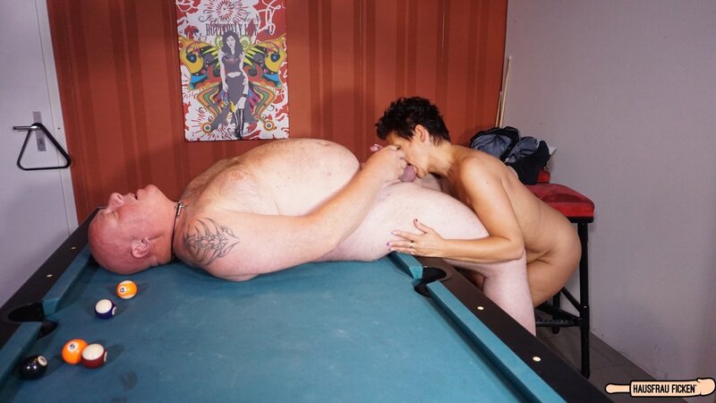 German mature lady with saggy tits takes hard cock