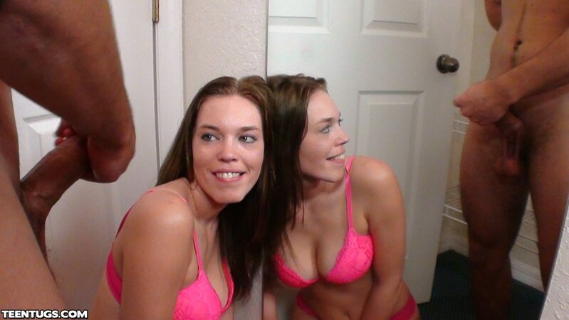 Cheeky teen girl is going to give her BF a fast handjob