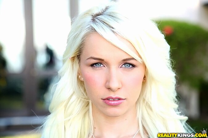 Sweet blonde Stevie Shae loves to work out completely naked in empty gym