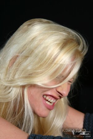 Hot blonde with big tits punished by man before getting access to his boner