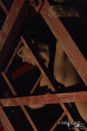 Master brings Madison Parker in basement where he pours wax on her naked body