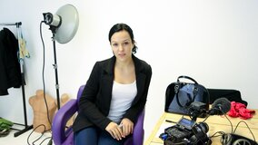 Natali Blue is about to go through a casting session