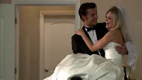 Wedding night sex with his beautiful bride Scarlet Red