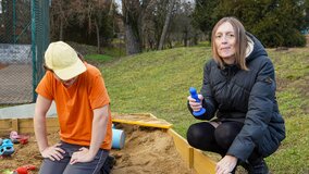 Young lad Jambie King banging the old hag Sara Schwarz
